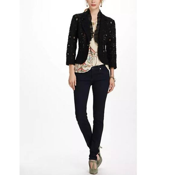 Anthropologie Tabitha Lace Ruffle Jacket - Picture 4 of 12